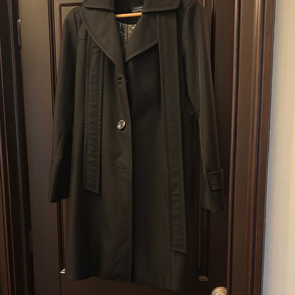 Collection Ellen Tracy Black Trench Coat